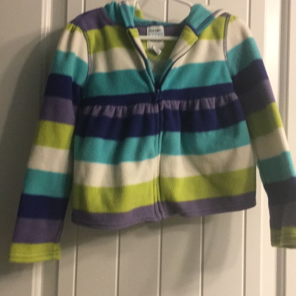 Old Navy Zip Up Girls Hooded Fleece- Size 2T